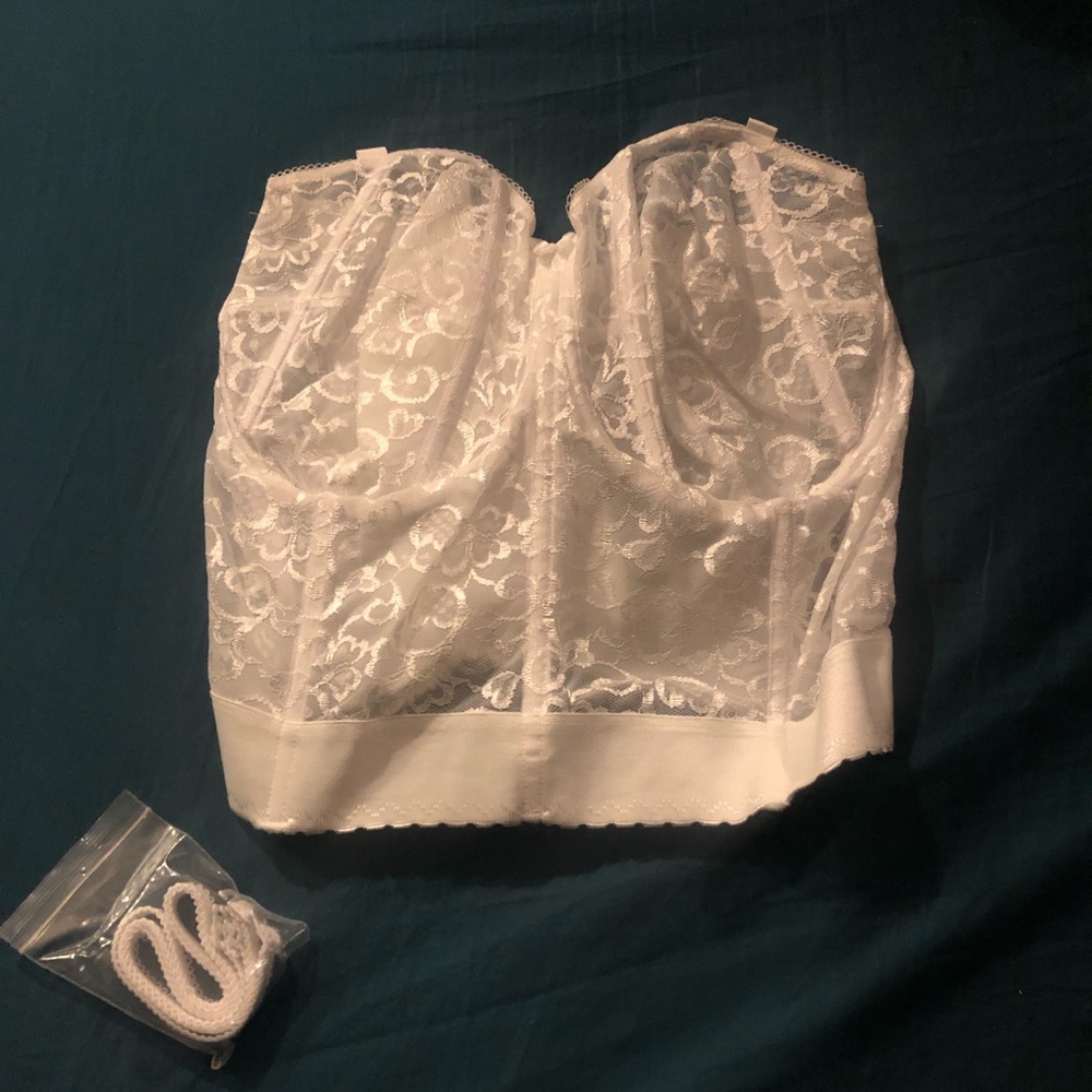 Goddess plus size longline bridal strapless bra